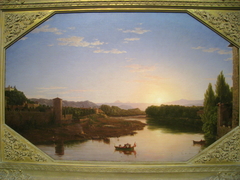 View on the Arno, near Florence by Thomas Cole