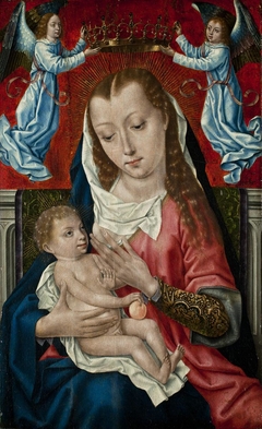 Virgin and Child with Two Angels by Master of the Bruges Legend of St Ursula