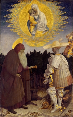 Vision of the Madonna by Saint Anthony and Saint George by Pisanello