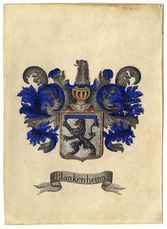 Wapen van het geslacht Blankenheijm by Jan Wilhelmus de Bruyn