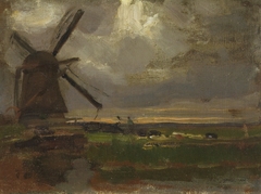 Windmill at the Gein by Piet Mondrian