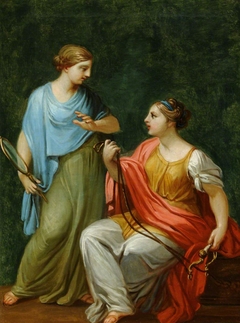 Wisdom (Prudence) and Temperance by Antonio Zucchi