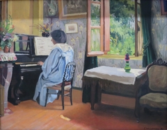 Woman at a Piano by Félix Vallotton