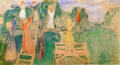 Woman Picking Friut by Edvard Munch