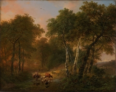 Wood Landscape with Animals by Eugène Verboeckhoven