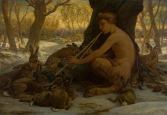 Young Marsyas (Marsyas Enchanting the Hares) by Elihu Vedder