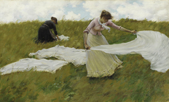 A Breezy Day by Charles Courtney Curran