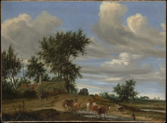 A Country Road by Salomon van Ruysdael