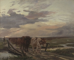 A Cow-drove by Theodor Philipsen