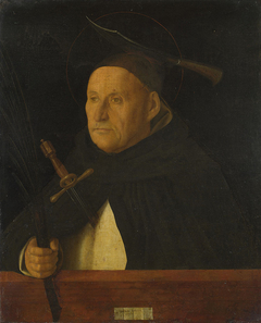 A Dominican, with the Attributes of Saint Peter Martyr by Giovanni Bellini