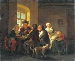 A Family Lunching in a Tavern by Georg Melchior Kraus