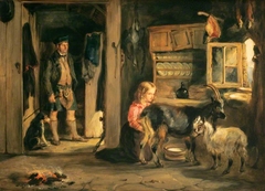 A Goatherd's Cottage by William Simson