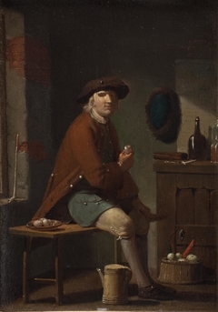 A Man Smoking His Pipe by Peter Cramer