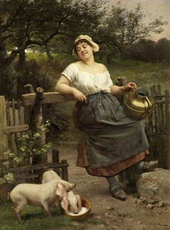 A Peasant Girl, Brittany by Émile Bayard