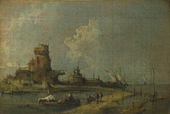 A Ruin Caprice by Francesco Guardi