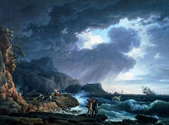 A Seastorm by Claude-Joseph Vernet