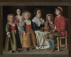 A Woman and Five Children by Le Nain Brothers