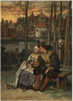 A Young Couple by Jan August Hendrik Leys