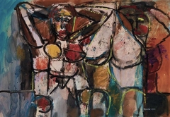 Abstracted Female Nude by Zero Mostel