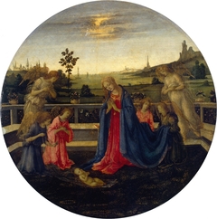 Adoration of the Christ Child by Filippino Lippi