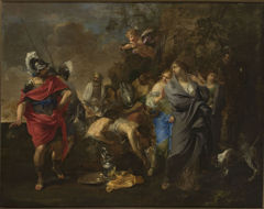 Aeneas and Dido. by Charles Alphonse du Fresnoy