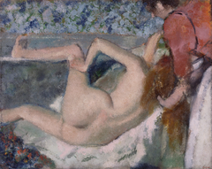 After the Bath by Edgar Degas