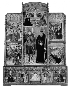 Altarpiece of Saints Michael and Anthony Abbot by Martín de Soria