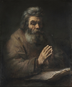 An Elderly Man in Prayer by Rembrandt