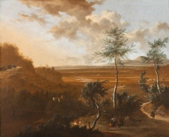 An Extensive Southern Landscape with an Ambush by Frederik de Moucheron