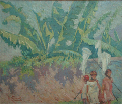 Bananeiras - Estudo para “Garotos da Ladeira” by Eliseu Visconti