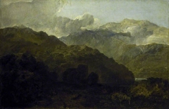 Ben Lomond Mountains, Scotland: The Traveller - Vide Ossian's War of Caros by J. M. W. Turner