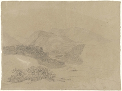 Berglandschap in de Romeinse Campagna by Hendrik Voogd