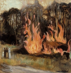 Bonfires by Hugo Simberg