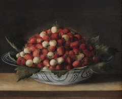 Bowl of Strawberries by Sebastian Stoskopff