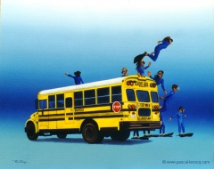 CAR DE RAMASSAGE - School Busl -  by Pascal by Pascal Lecocq