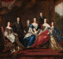 Charles XI’s family with relatives from the duchy Holstein-Gottorp by David Klöcker Ehrenstrahl