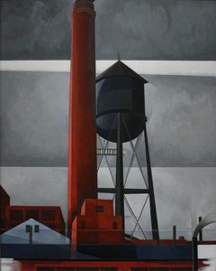 Chimney and Water Tower by Charles Demuth