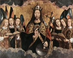 Christ with Singing Angels by Hans Memling