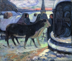 Christmas Night (The Blessing of the Oxen) by Paul Gauguin