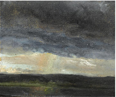 Cloud Study and Landscape by Johan Christian Dahl