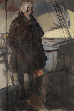 Columbus Leaving Palos (Profile Right, Facing the Stern) by Joaquín Sorolla