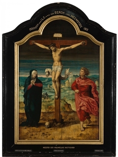 Crucifixion with the Virgin and Saint John by anonymous painter