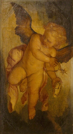 Cupid carrying a Spur and a Clock by Anonymous