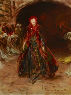 Dame Ellen Terry (1847-1928) as Lady Macbeth in William Shakespeare's 'Macbeth' by John Singer Sargent