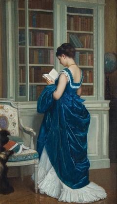 Dans la Bibliothèque by Auguste Toulmouche