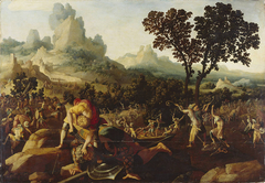 David and Goliath by Jan van Scorel