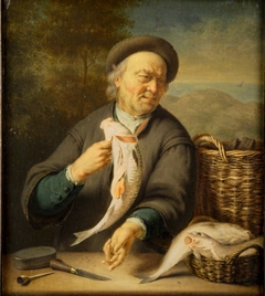 De visverkoper by Frans van Mieris the Younger