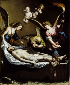 Dead Christ with Lamenting Angels by Antonio del Castillo y Saavedra