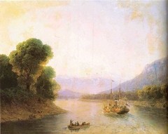 Der Fluss Rioni in Georgien by Ivan Ayvazovsky