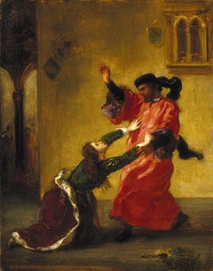 Desdemona Cursed by her Father (Desdemona maudite par son père) by Eugène Delacroix